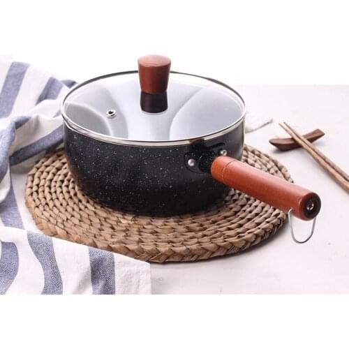 Maifan Stone Non-stick Pan Milk Pot Mini Baby Food Supplement Pots Small Soup Pot Induction Cooker Gas Stove Universal Snow Pan