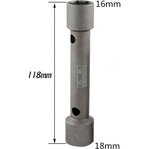 Motorcycle Dual Head Spark Plug Socket Wrench Sleeve Ignition Plug Repair Tool Removal Tools Add Long 118mm
