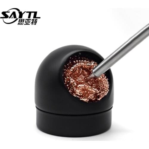Soldering Iron tip Cleaning Steel Ball Metal Wire With Stand Set Welding Desoldering Mesh Filter Tin Remove copper wire ball