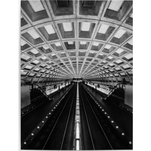 Prints Pictures Metro Dc Home Decoration Wall Art Modular Poster Painting Black White Cuadros On Canvas For Living Room No Frame