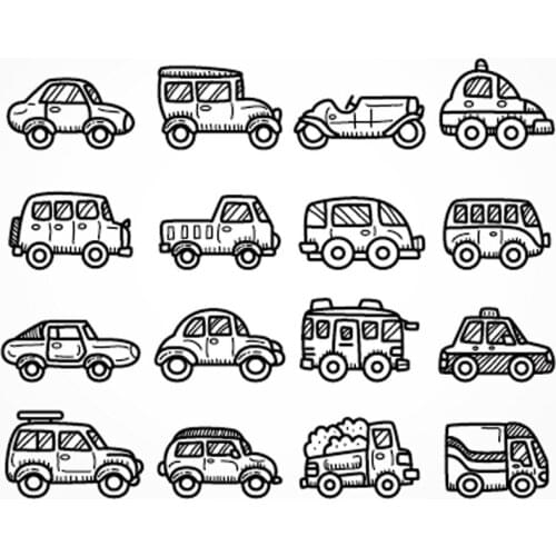 NewCartoon Cars Metal Cutting Dies Vehicle Stamps Stitch for DIY Scrapbook Embossing Craft Irregular Figure Stencil Dies