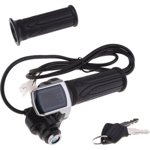 Anti- Gas Grips Handles Handlebar Grip Display Digital Universal Locks