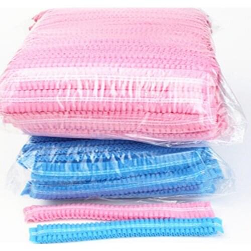 100pcs Disposable Microblading Non Woven Fabric Permanent Makeup Hair Net Caps Sterile Hat For Eyebrow Tattooing Catering Hat
