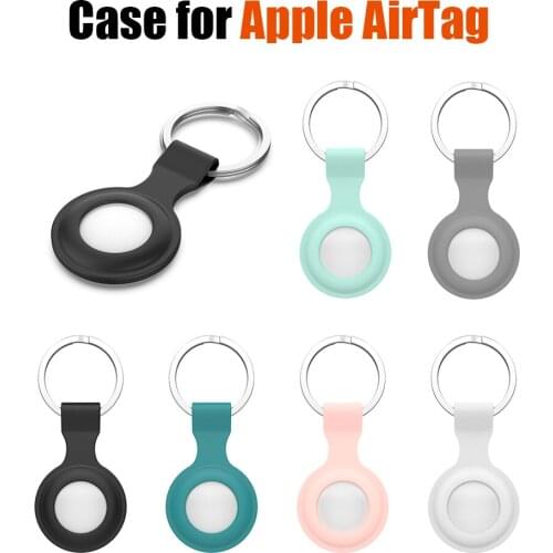 Silicone Protective Case On For Apple Airtags Locator Tracker Cover Protective Case Full Protection Track Shell Hanging Buckle