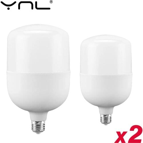 2pcs/lot LED Bulb E27 5W 10W 15W 20W 30W No Flicker LED Lamp 220V Bomlillas LED Ampoule Blub For Indoor Home Kitchen Lighting