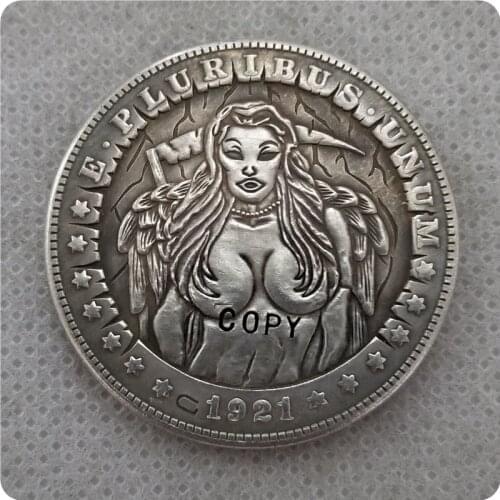 Type #22_Hobo Nickel Coin 1921-P Morgan Dollar COPY COINS-replica commemorative coins