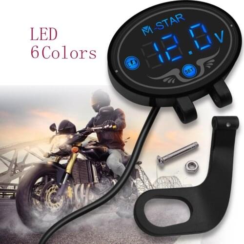 Waterproof LED Digital Voltmeter Tester DC 9V to 24V voltage Panel Meter For Yamaha XP530 xp 530 500 YZ80 YZ85 YZ125 YZ250F