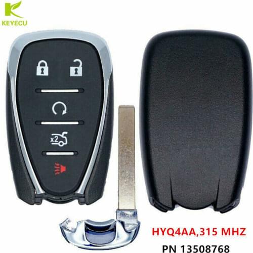 KEYECU Replacement SMART PROXIMITY KEY fob 315MHz ID46 for Chevrolet CRUZE/SONIC HYQ4AA PN: 13508768