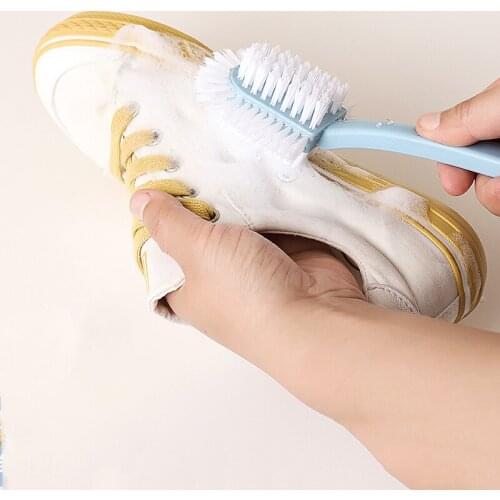 1PC Toilet Brush All Corner Cleaning Double Side Curved Plastic Brush Toilet Bathroom Long Handle Cleaning Brush