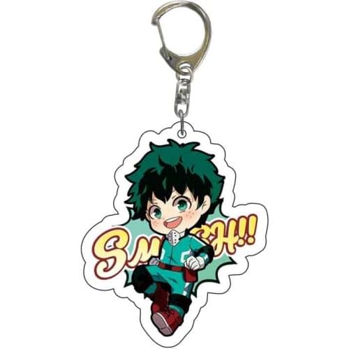 2021 Anime Various Styles My Hero Academia Logo Keychains Pendants Magic School College Acrylic Keychain Cute Keyring Gift