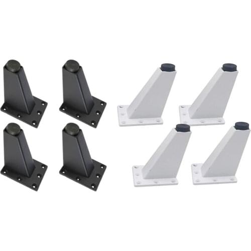 4 Pcs 8cm Adjustable Metal Furniture Leg Thick Aluminum Alloy Table Cabinets Feet Sofa Bed TV Cabinet Legs