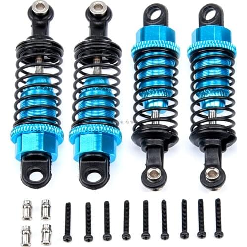 4pcs Aluminum Shock Absorber Front & Rear A949-55 Fit for 1/18 WLtoys A959 TOZO C1022 RC Car Remote Control Toy