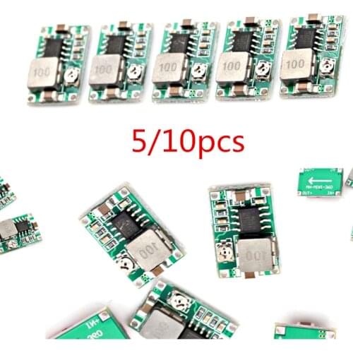 5/10PCS RC Airplane Module Mini 360 DC-DC Buck Converter Step Down Module 4.75V-23V to 1V-17V LM2596 18*12mm