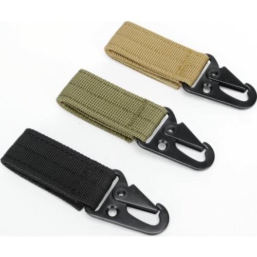 5 pcs multifunction Carabiner tactical keychain Military MOLLE strap carabiner clip hook closure outdoor water field bottle