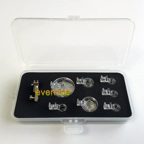 7 Pcs Free Motion Couching Echo Quilting Ruler Foot For Bernina Old Style