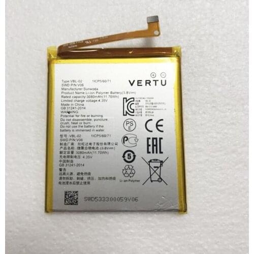 GeLar 3080mah 3.8V/11.7Wh VBL-02 battery for VERTU VBL-02 V06 batteries
