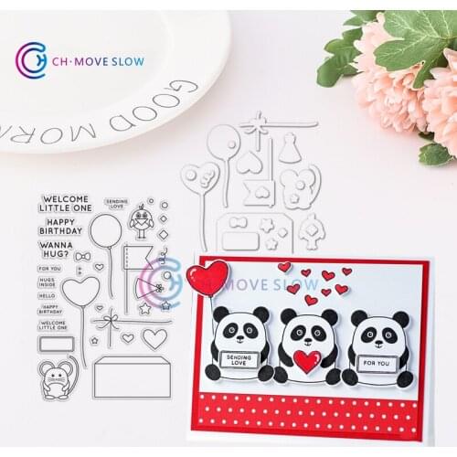 CH CUDDLY CRITTERS ACCESSORIES Metal Cutting Dies and stamps DIY Scrapbooking Card Stencil Paper Cards Handmade Album Stamp Die