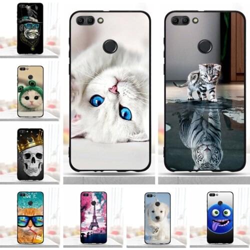Phone Case for Huawei Y9 2018 Case Silicon Soft TPU Painted Back Cover On Huawei Y 9 Y9 2018 Case Cover for Huawei Y9 2018 Cover