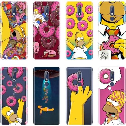 Phone Cover For Nokia 7.1 6.1 5.1 3.1 2.1 Plus Case Silicone Anime Cartoon Donut Funny Unique Soft For Nokia 4.2 3.2 Phone Case