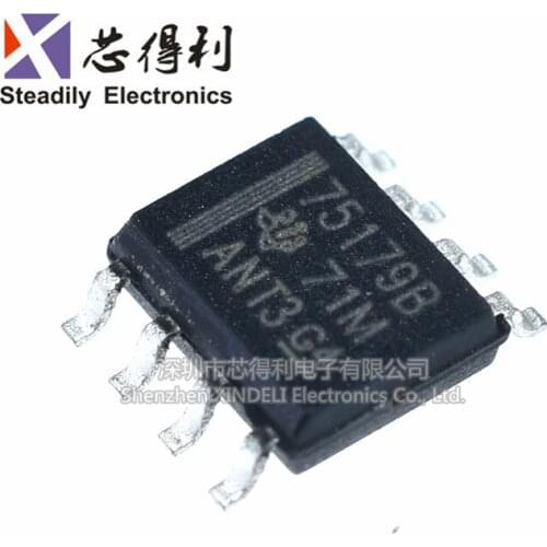 10pcs/lot Brand New Original Sn75179bdr 75179b Sticker Sop-8 Differential Line Transceiver Chip