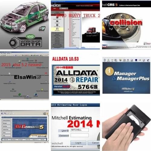 Hot sale Auto Repair software Alldata V10.53 & OD5 all data+mi..ll on-de...d 2015 atsg+elsawin 1tb hdd usb3.0 diagnostic tool