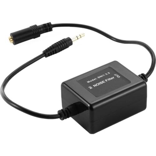 HOT-3.5mm Aux Audio Noise Filter Ground Loop Isolator Suppressor Car Electrical Stereo Headphone Eliminator