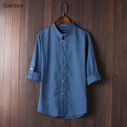 Мужские льняные рубашки Jbersee China At AliExpress