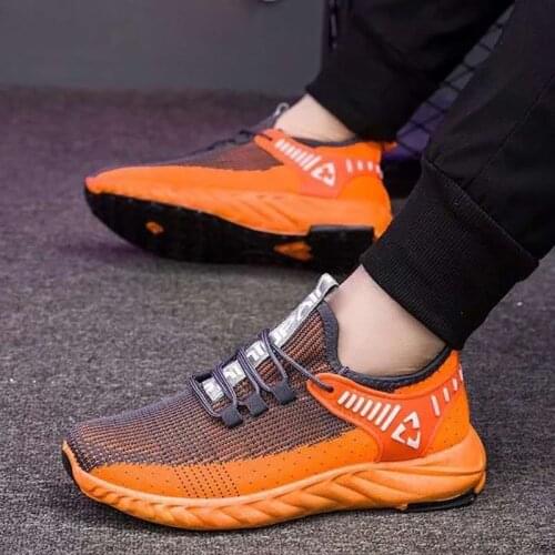 Stylish Mens Shoes Flying Line Breathable Mesh Casual Shoes Men Outdoor Colors Cool Sneakers Men Walking Shoe Zapatos De Hombre