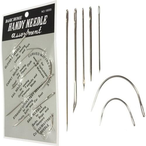 Large Eye Hand Needles Wool Leather Yarn Needles Metal Sewing Knitter Needles