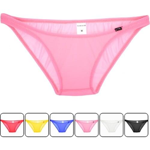 Men Solid Color mens sexy underwear Mens Bikini 2019 Sexy Men Briefs Nylon Underwear Gay Underpants jockstrap briefs