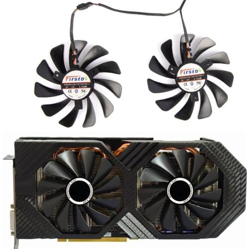 2pcs/set FDC10U12S9-C95mm Alternative RX590 GPU Video Card Cooler fan For XFX RX 590/580 VGA Video Card Cooling
