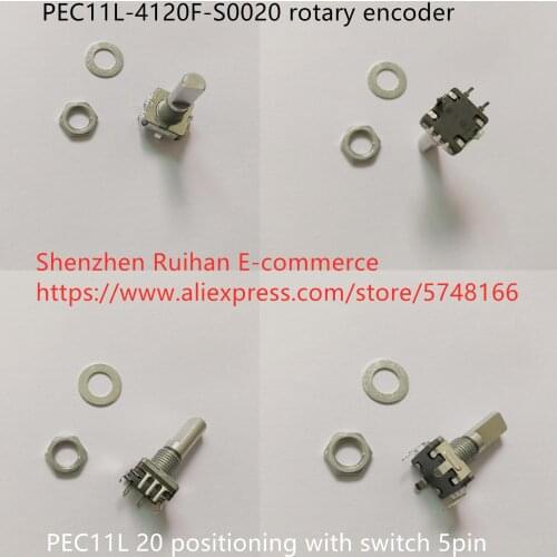 Original new 100% PEC11L-4120F-S0020 rotary encoder 20 positioning with switch 5pin