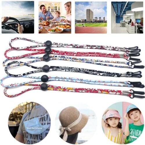 Japanese-style Adjustable Hang Face Mask Chains Holder For Girls Boys Necklace Glasses Cord Lanyard Kids Student Neck Rope Strap