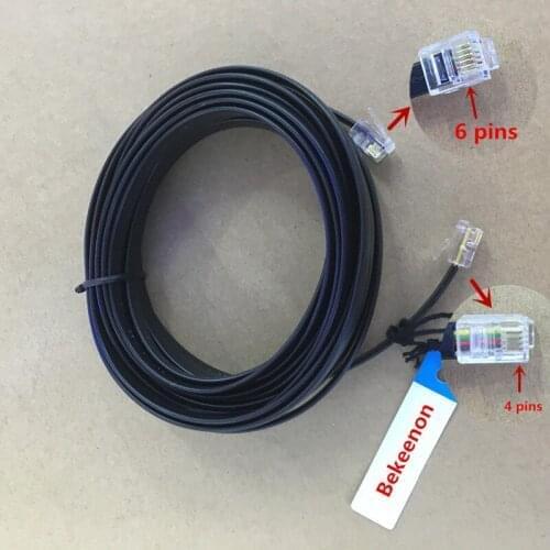 Connecting cable 4pins/6pins for ICOM IC-2820H radio seperate front panel and real panel extend cable 3 meters