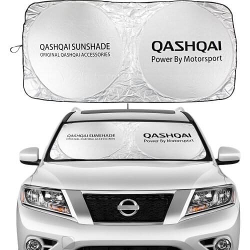 Car Windshield Sunshades Sun Shade Covers Front Window Visors for Nissan Qashqai J10 J11 2018 2019 Auto Windowshade Accessories