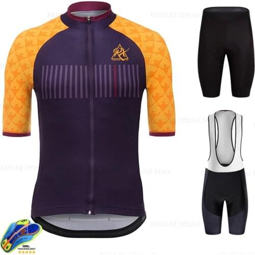 Cycling Jersey 2020 Pro Team Raudax New Short Sleeve Cycling Clothing Kit Mtb Bike Wear Triathlon Maillot Ciclismo Lets Raudax