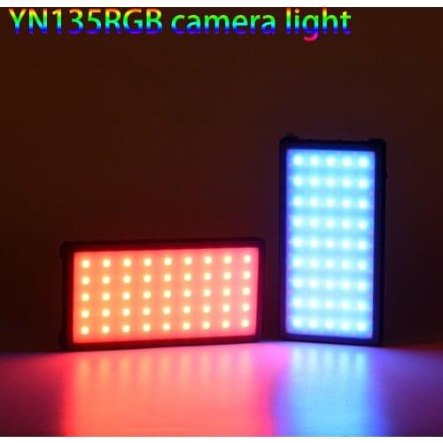 Yongnuo yn135 12w mini rgb led pocket lights video photography studio lamp lighting fill for creative makeup vlog tiktok youtube