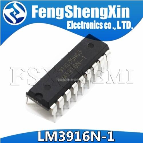 10pcs/lot LM3916N-1 LM3916N LED bar graph display driver IC DIP-18