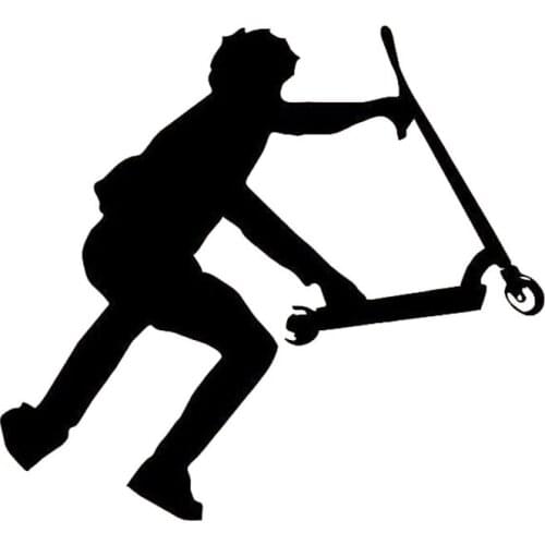 16.9CM*14.8CM Stunt Scooter Car Decorative Stickers Decals Classic Car Body Cover Scratches Accessories