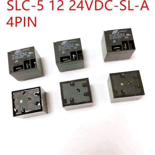 2PCS Power relays 4Pin RELAYS 05V 12V 24V SLC- 05 12 24VDC-SL-A Power relays 30C T91 HF2100 SLC-05V wholesale