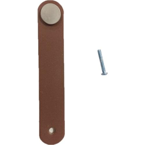 8x Handmade Leather Suitcase Handle Drawer Cabinet Leather Handle Pulls Knobs