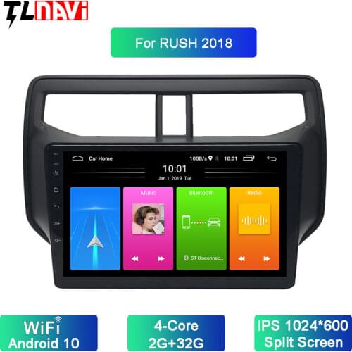 10 inch android 10 car gps dvd player for 1Toyota Rush 2018 2019 car radio multimedia navigation stereo head unit