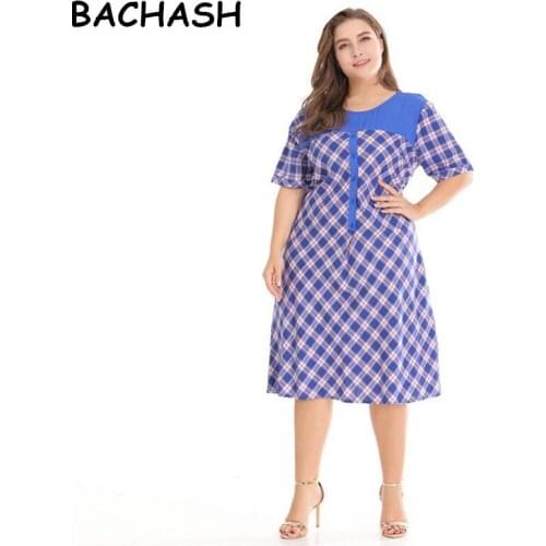 Модные платья в клетку BACHASH China At AliExpress