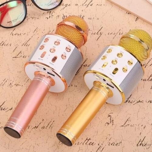 Bluetooth Karaoke Microphone Wireless Microphone Professiona Speaker Handheld Microfone Player Singing Recorder Mic