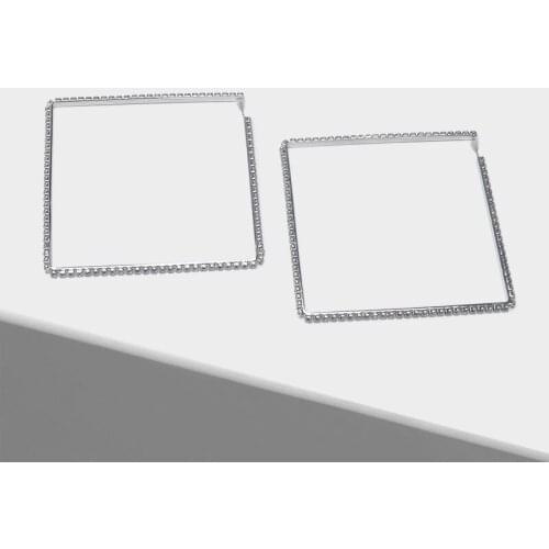 Amorita boutique Square design exaggerate drop earrings