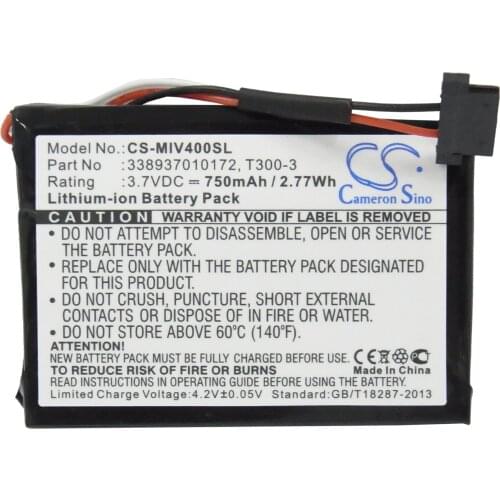 CameronSino for MITAC Mio Moov 400 Mio Moov 405 338937010172 T300-3 battery