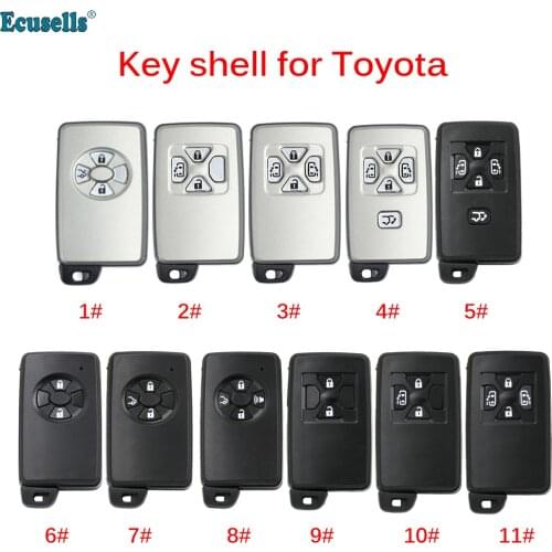 2/3/4/5 Buttons Remote Key Shell Case Fob for TOYOTA Noah Estima Previa Corolla Axio Allion Vios Corolla with Insert Key