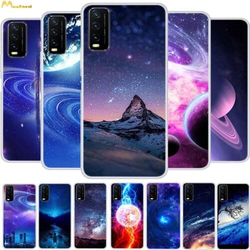 For Vivo Y11s Case TPU Soft Phone Cover For Vivo Y12s Cases Silicone Space Funda For Vivo V2027 V2029 Case Y 11S Back Protector
