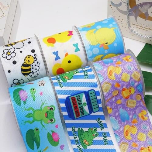 DIY Cartoon Animal Printed Grosgrain Ribbon For Craft Supplies Sewing Accessories 5 Yards, Planar Resins Mold 10 Pieces. 54182