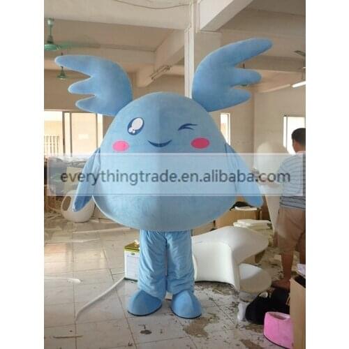Hot sale Love Adult cute little blue monster mascot fancy dress suit costumes cartoon party costumes adult size